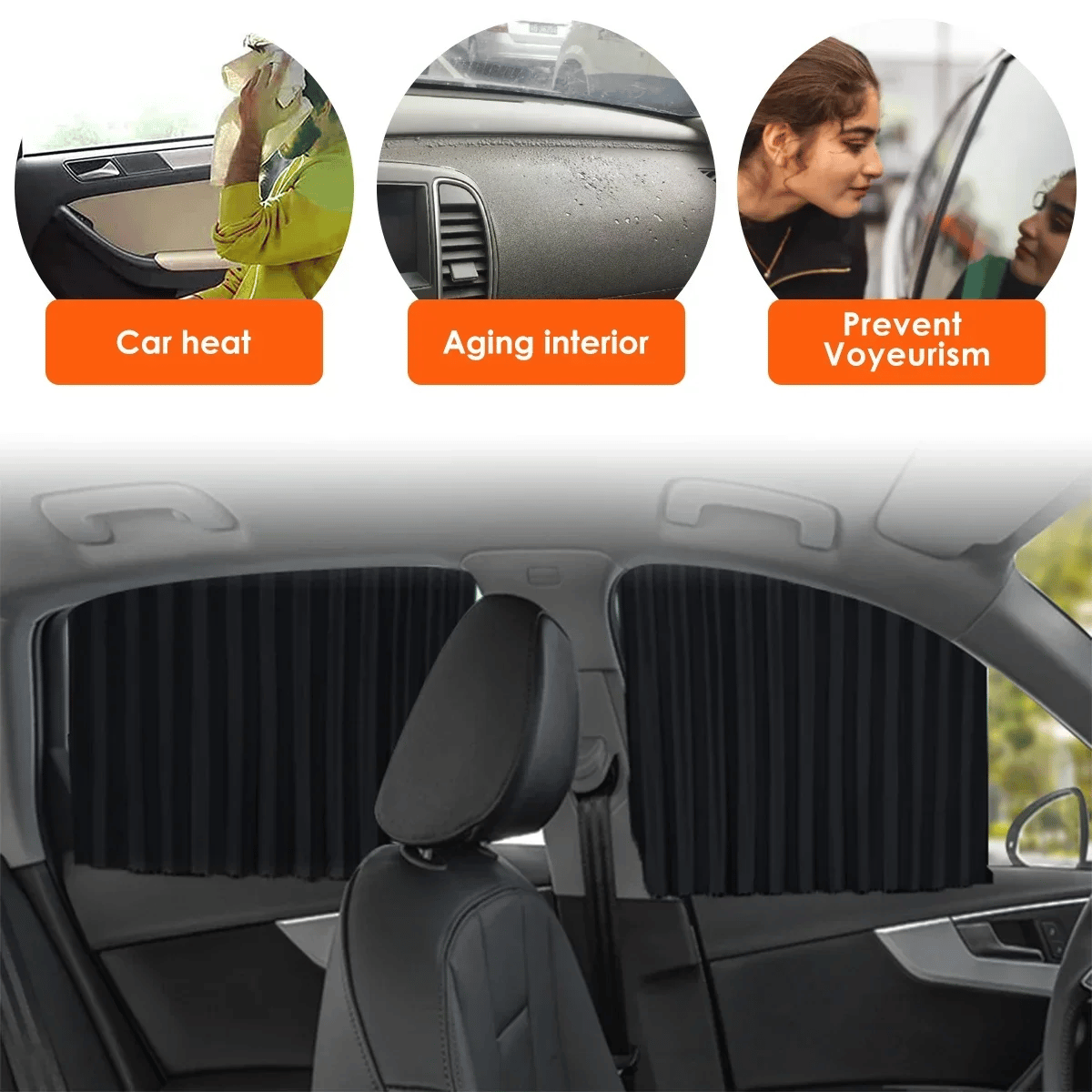 🌥️🔥Universal fit magnetic sunshade for side windows🚗