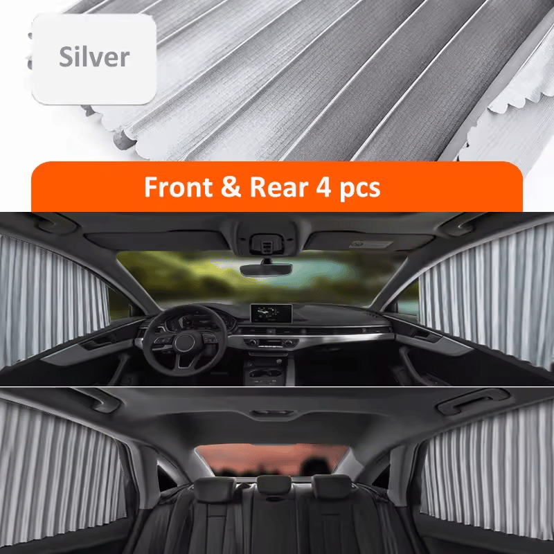 🌥️🔥Universal fit magnetic sunshade for side windows🚗