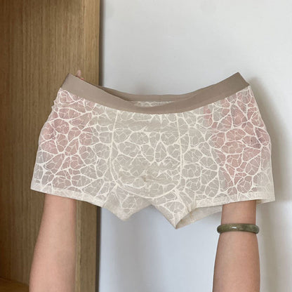 🔥 Sexy men's boxers made of lace and icy silk