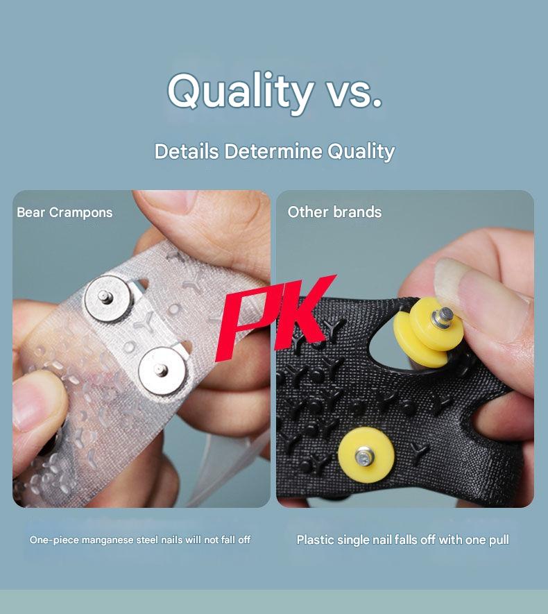 Manganese steel nails Non-slip shoe covers